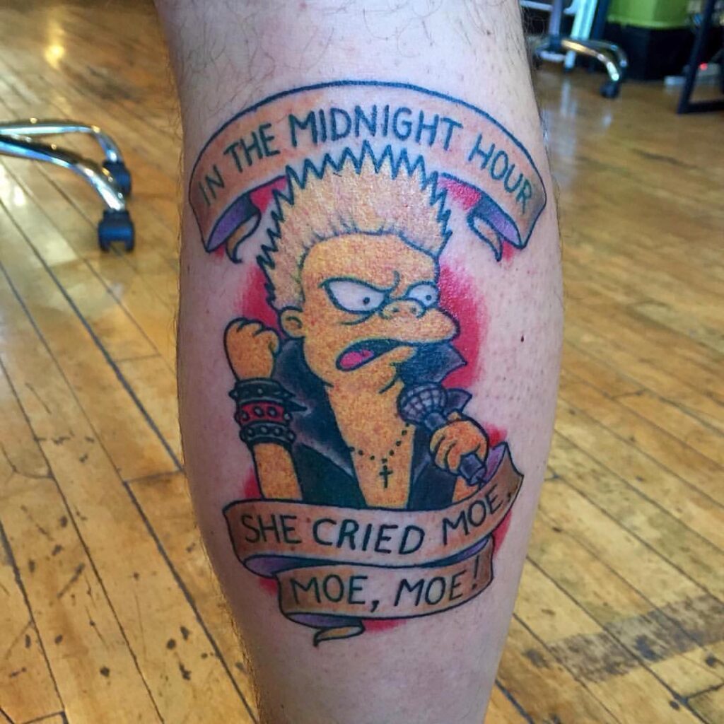 Patrick Cornolo Tattoo Simpsons Tattoo